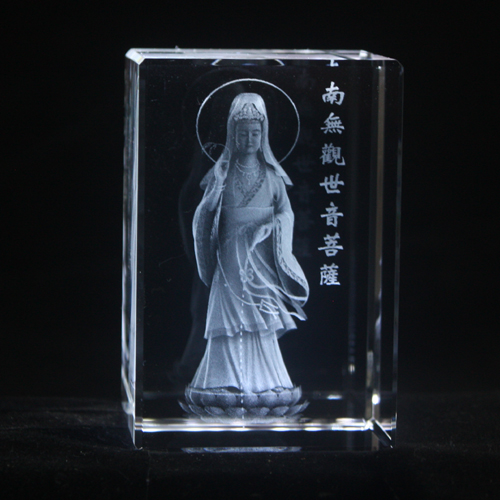 水晶内雕-观世音