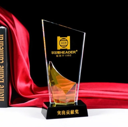 厦门水晶奖杯批发-突出贡献奖