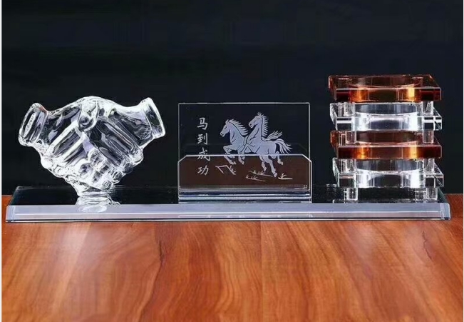 水晶摆件礼品-马到成功