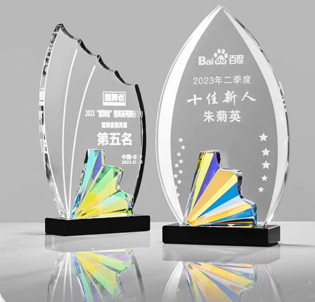 济宁水晶奖杯定制厂家-十佳新人